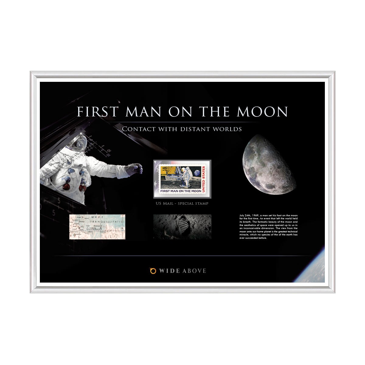 🦚 Briefmarke Sonderausgabe "First Man on the Moon"